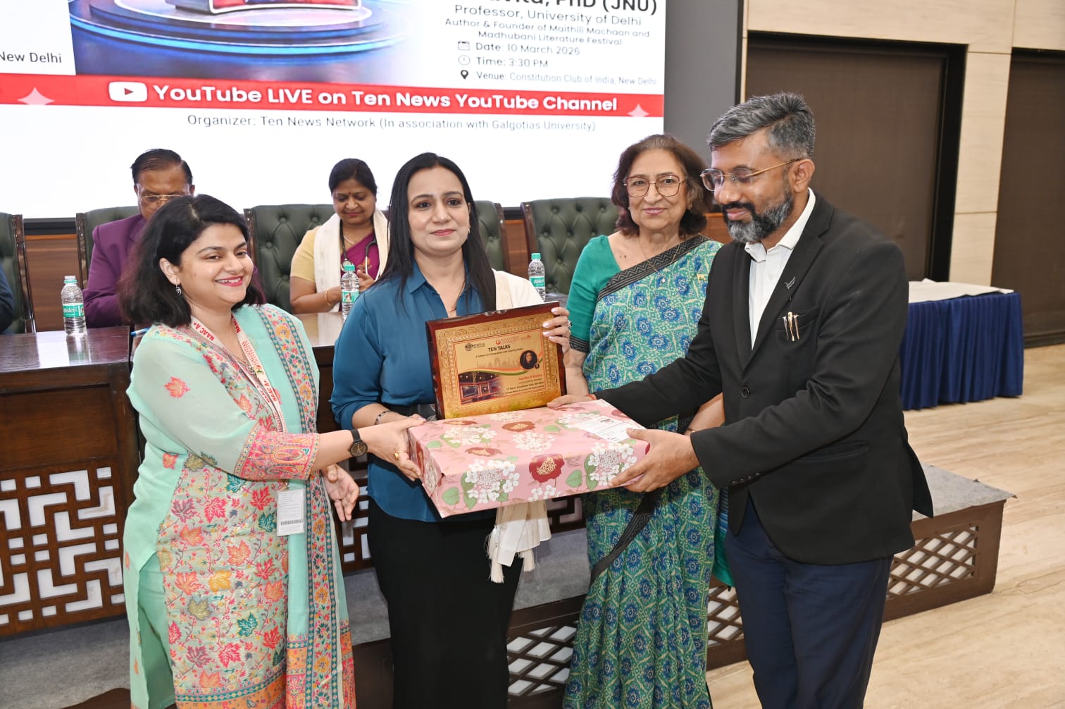 Felicitated by Ten news